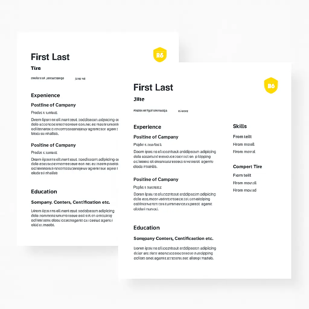 Example of a professional resume template highlighting key information including contact details and experience.